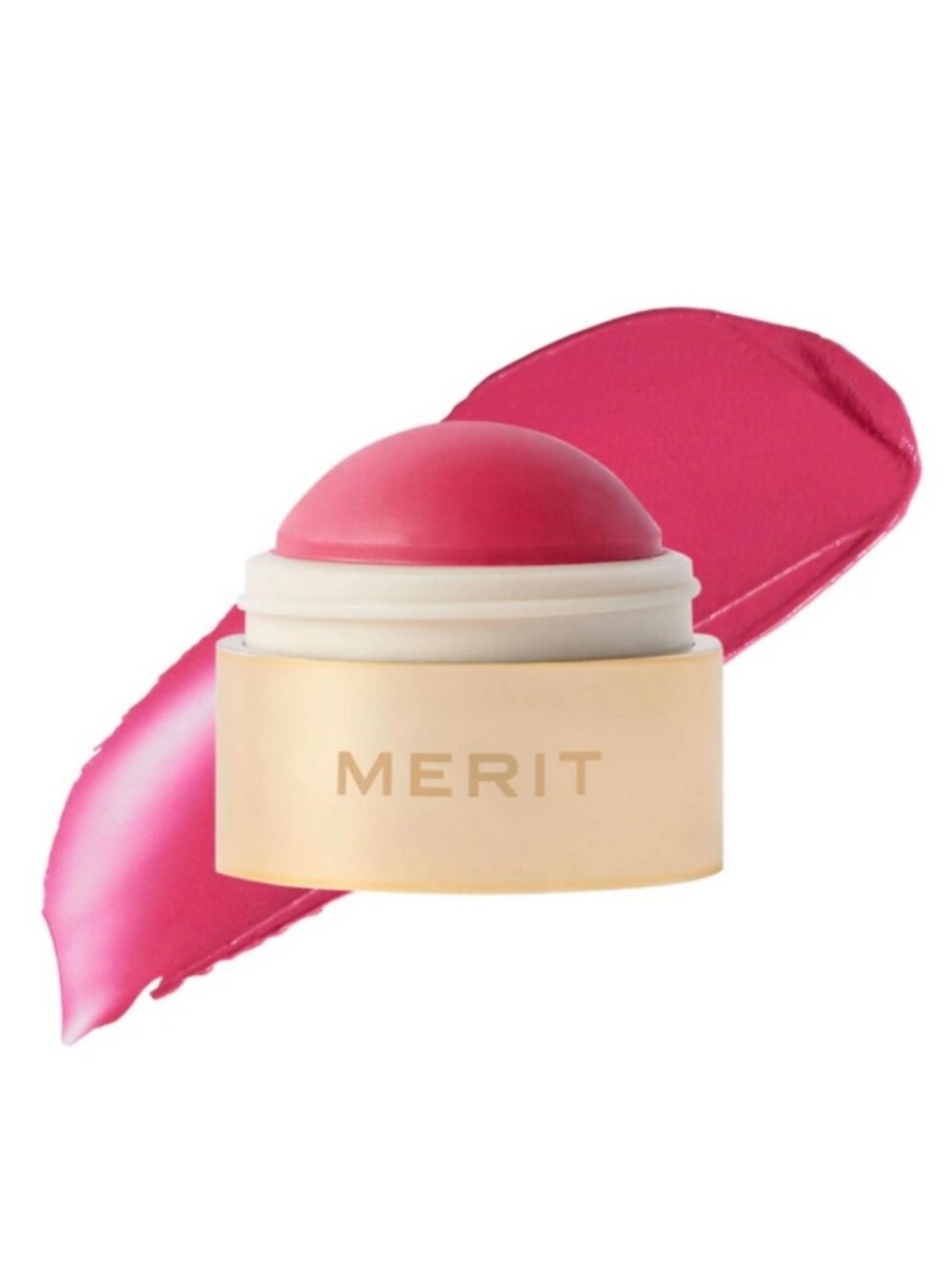 Merit Flush Balm Cream Blush in Le Bonbon ( Bright Pink) 4.5g